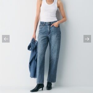 Aritzia Blue Straight Leg Jeans
